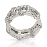 Tiffany & Co. Diamond Woven Double Eternity Bands, in Platinum (2/1 CTW)