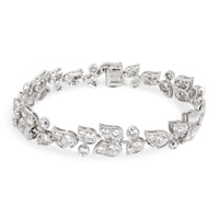 Cartier Diamond Floral Bracelet in 18K White Gold (7.50 CTW)