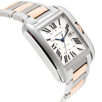 Cartier Tank Anglaise W5310007 Men's Watch in 18kt Stainless Steel/Rose Gold