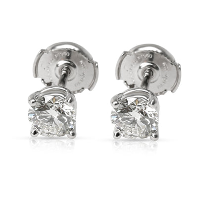 Tiffany & Co. Diamond Stud Earring in Platinum GIA 1.27 CTW (I-J/VVS1-VVS2)