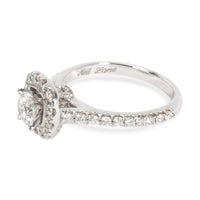 Neil Lane Halo Diamond Engagement Ring in 14K White Gold 1 1/8 CTW