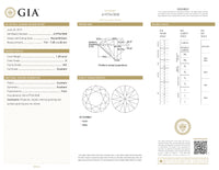 GIA Certified 1.28 Ct Round cut D VS2 Loose Diamond