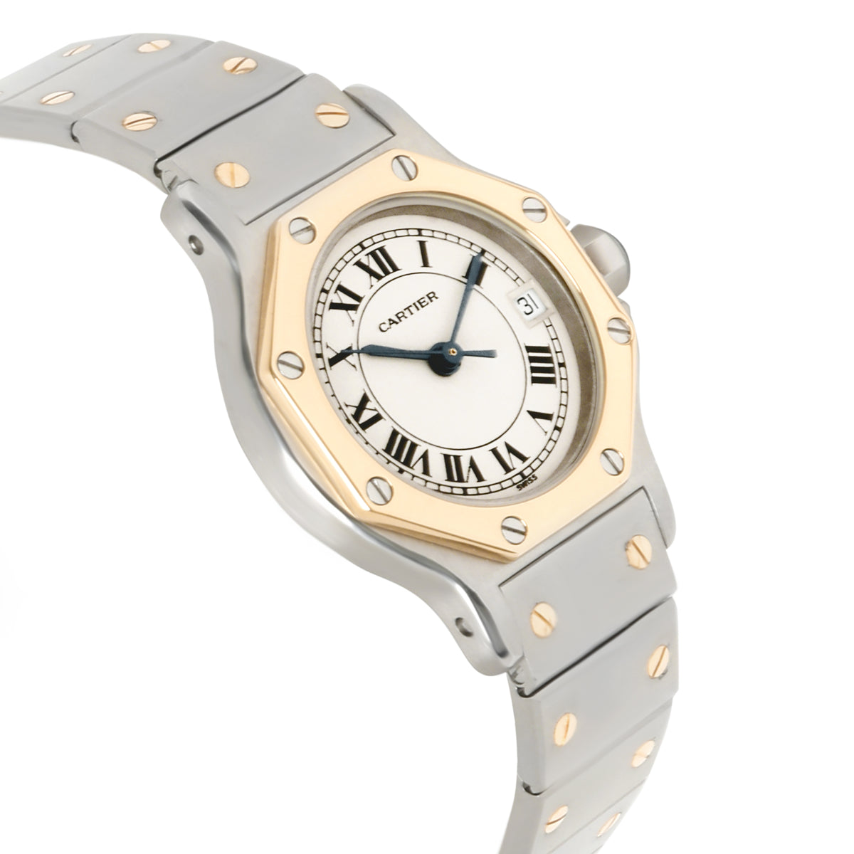 Cartier Santos 187903 Women's Watch in 18kt Stainless Steel/Yellow Gold