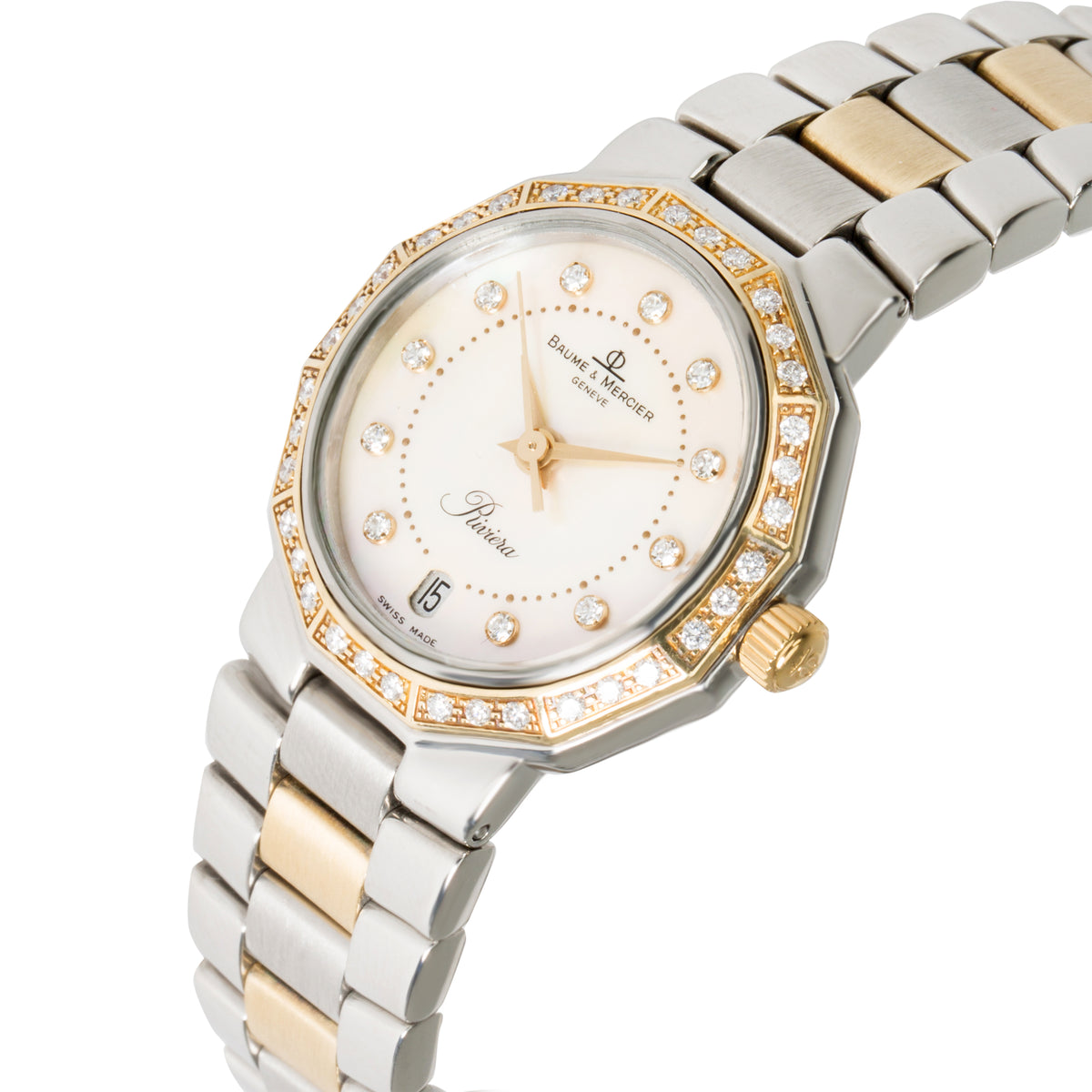 Baume & Mercier Riviera 5231 Women's Watch in 18kt Stainless Steel/Yellow Gold