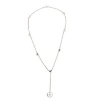 Tiffany & Co. Heart Drop Diamond Necklace in  Sterling Silver 0.05 CTW