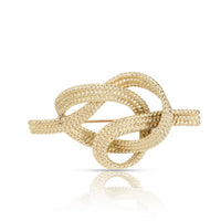 Vintage Tiffany & Co. Rope Knot Brooch in 18K Yellow Gold