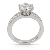 Tiffany & Co. Channel Diamond Engagement Ring in  Platinum I VS2 1.68 CTW