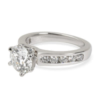 Tiffany & Co. Channel Diamond Engagement Ring in  Platinum I VS2 1.68 CTW