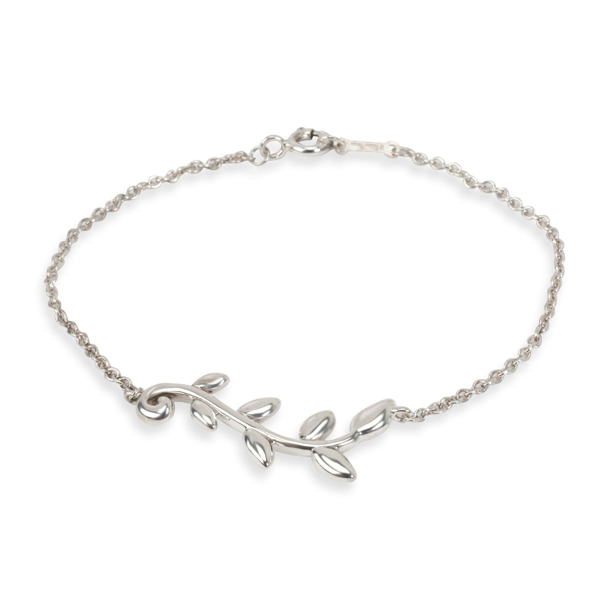 Tiffany & Co. Paloma Picasso Olive Leaf Bracelet in  Sterling Silver