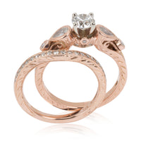 Diamond Diamond Ring in 18K Rose Gold G SI2 1.2 CTW