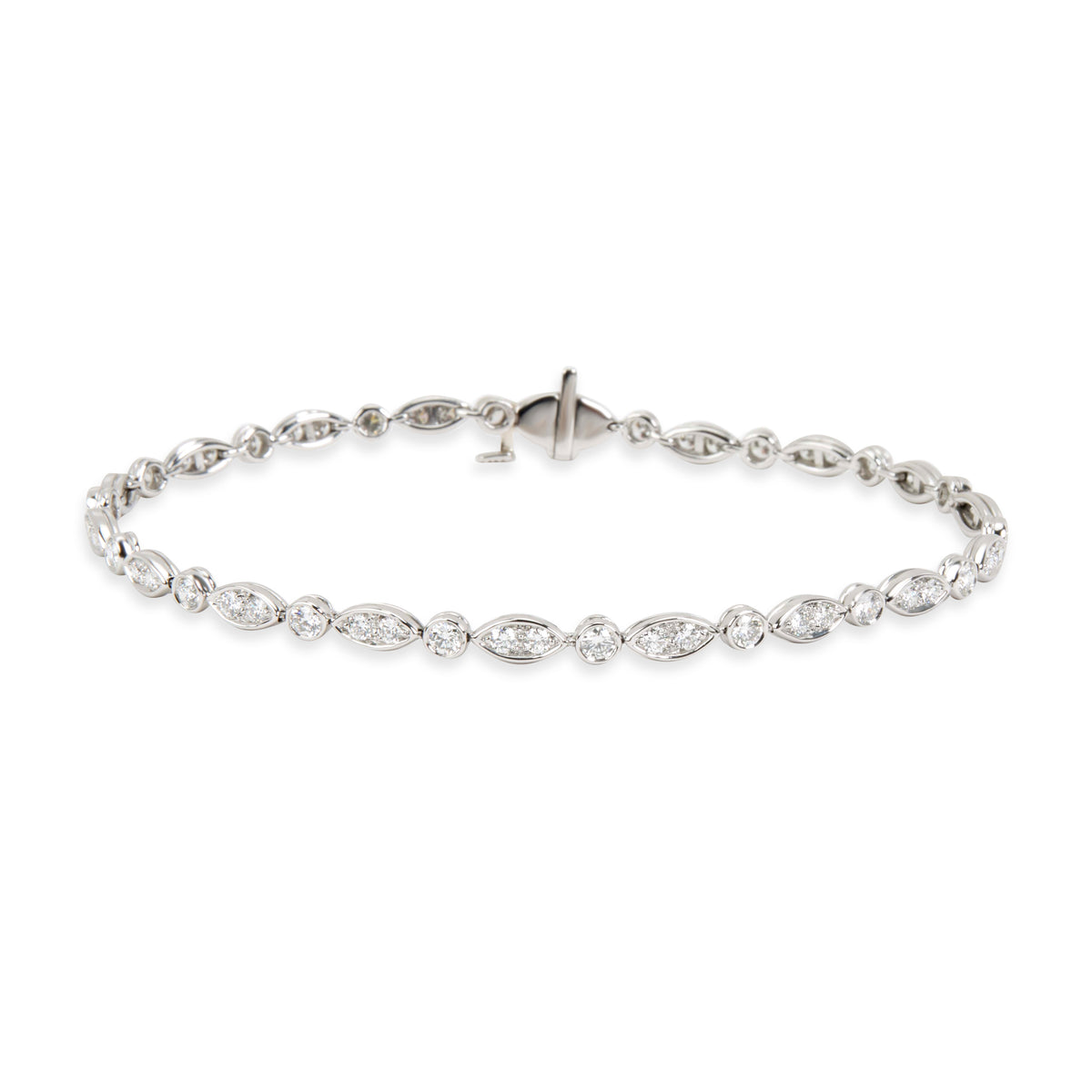 Tiffany & Co. Diamond Jazz Bracelet in Platinum (1.60 CTW)