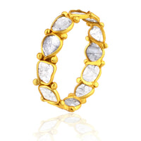 Rock & Divine Dawn Collection Luminary Eternity  Ring in 18K Yellow Gold 0.72ctw