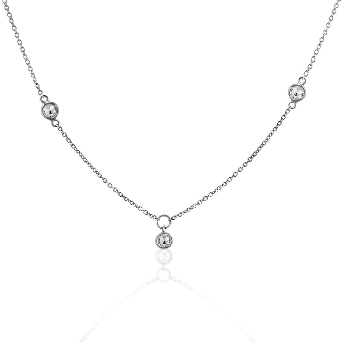 Rock & Divine Dawn Collection Sunshine Diamond Necklace in 18K Gold 0.30 CTW