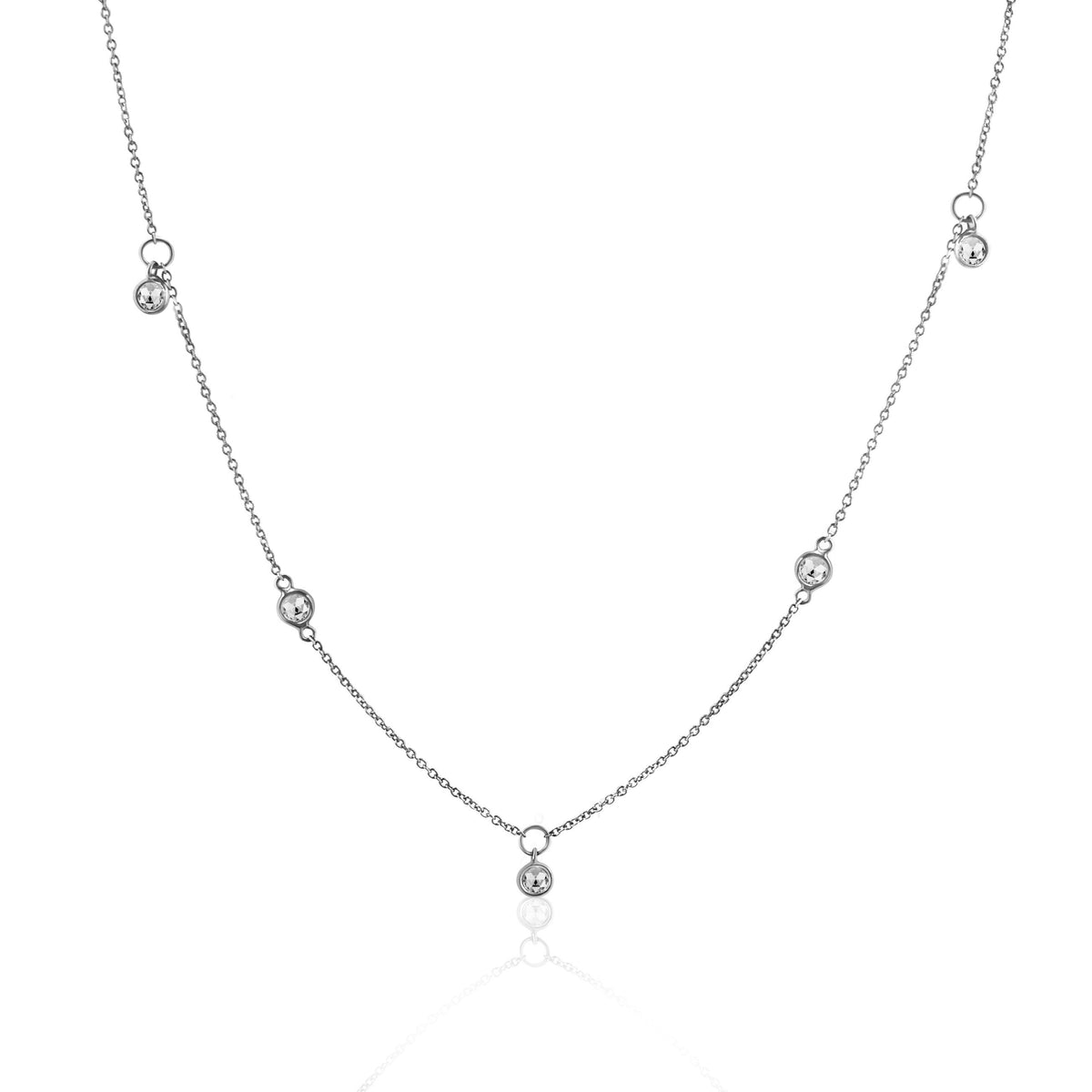 Rock & Divine Dawn Collection Sunshine Diamond Necklace in 18K Gold 0.30 CTW