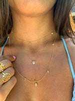 Rock & Divine Sunshine Necklace Diamond Necklace in 18K Rose Gold F VS 0.30 CTW