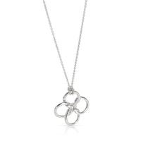 Tiffany & Co. Vintage Four Ring Knot Necklace in  Sterling Silver