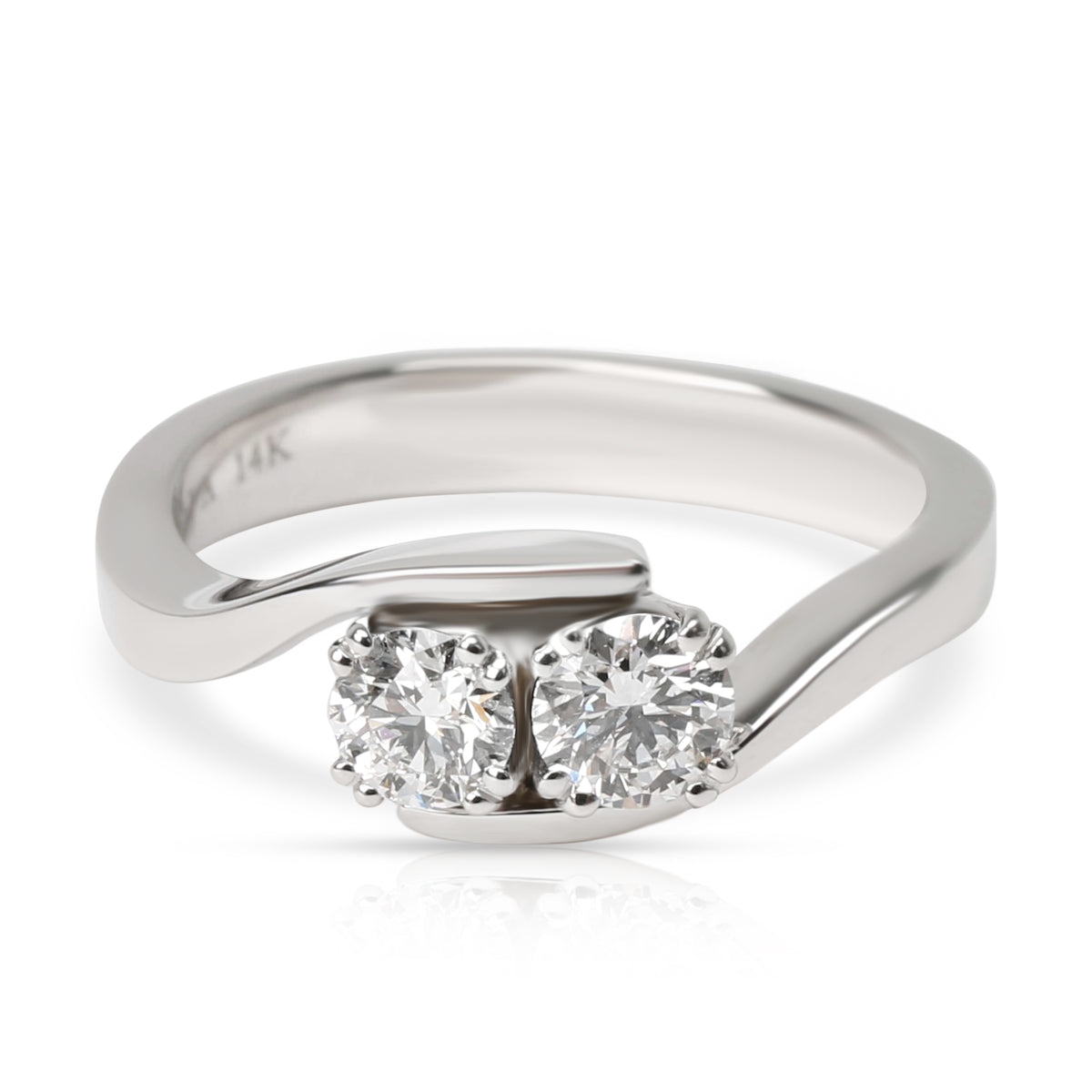 James Allen GIA Two Stone Diamond Engagement Ring in E VVS2 0.54 CTW