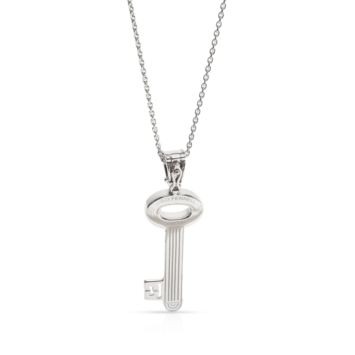 Theo Fennell Baby Key Diamond Necklace in 18K Gold (0.75 CTW)