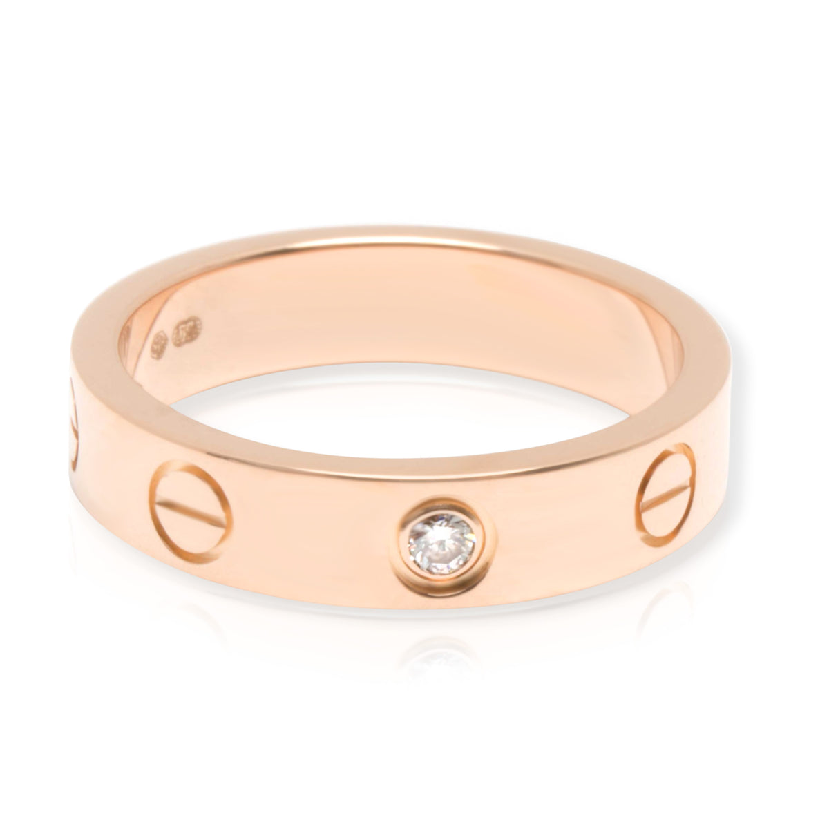 Cartier Love Diamond Wedding Band in 18KT Rose Gold 0.02ct (Size 48)