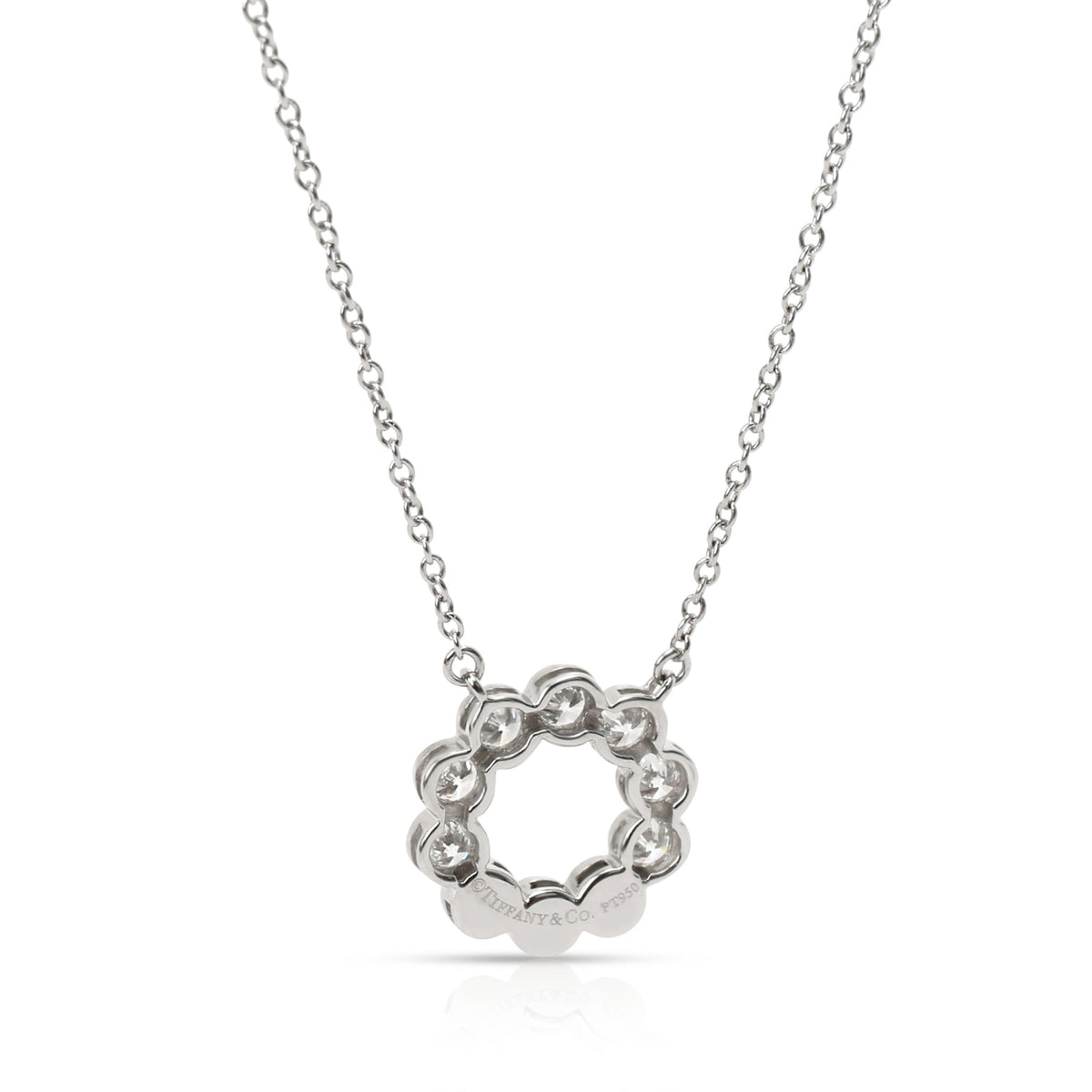 Tiffany & Co. Diamond Circle Necklace in Platinum (0.80 CTW)