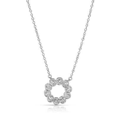 Tiffany & Co. Diamond Circle Necklace in Platinum (0.80 CTW)