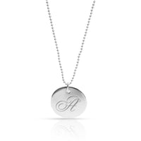 Tiffany & Co. Alphabet Disc Charm Necklace in Sterling Silver