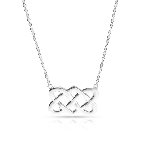 Tiffany & Co. RARE Celtic newest Love Knot Necklace