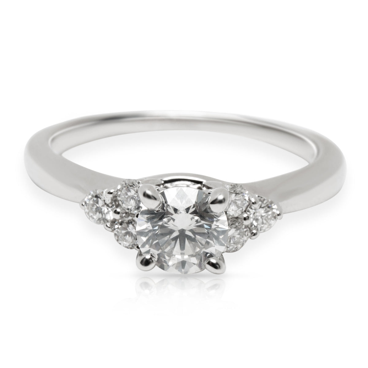 James Allen Diamond Diamond Engagement Ring in 18K White Gold E I1 0.95 CTW