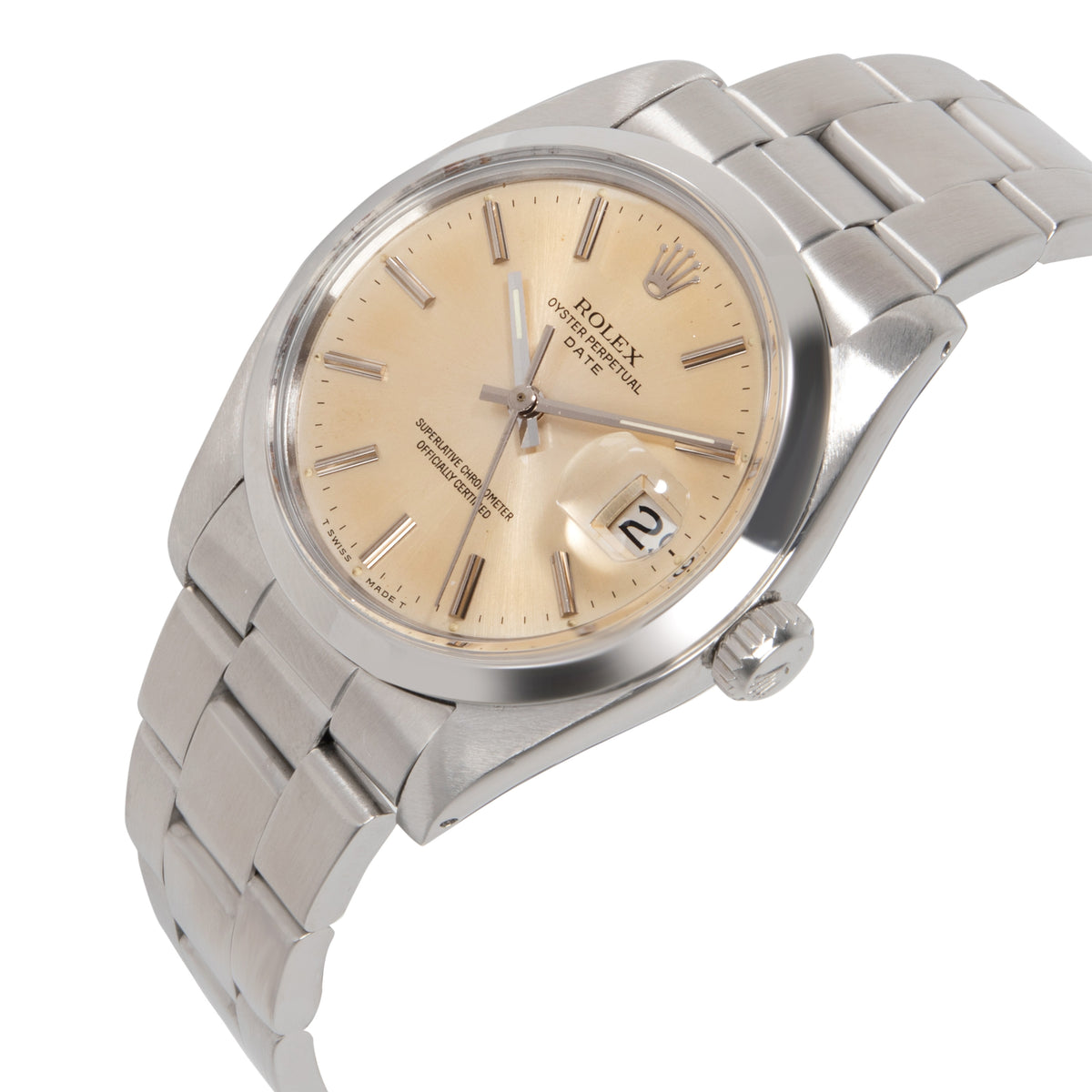 Rolex Date 1500 Men's Watch in  Stainless Steel