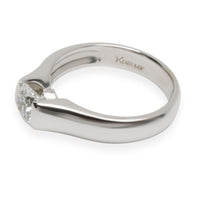 GIA Certified Kobi Diamond Engagement Ring in 14K White Gold (0.52 CTW F/SI1)