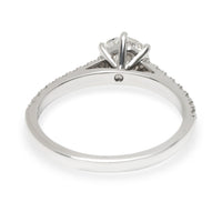 GIA Certified Diamond Engagement Ring in  Platinum H IF 1.02 CTW