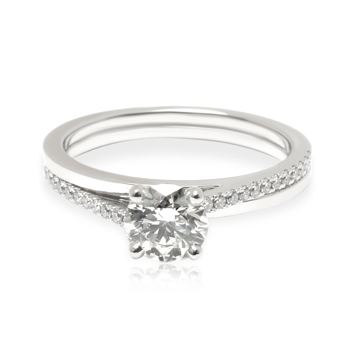 DeBeers Diamond Promise Engagement Ring in  Platinum I SI1 0.69 CTW