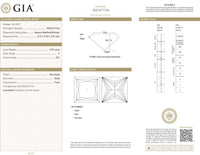 GIA Certified 1.07 Ct Princess cut F VS1 Loose Diamond