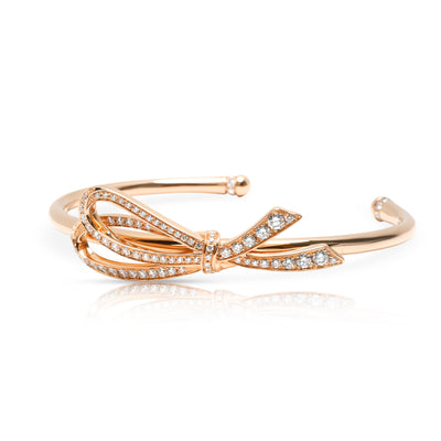 Tiffany & Co. Diamond Bow Cuff in 18K Rose Gold 0.82 CTW