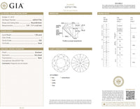 GIA Certified 1.36 Ct Round cut I VS2 Loose Diamond