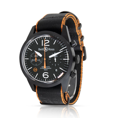 Bell & Ross Carbon Orange BRV126-O-CA Men's Watch in  PVD