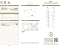 GIA Certified 1.10 Ct Princess cut I VS1 Loose Diamond