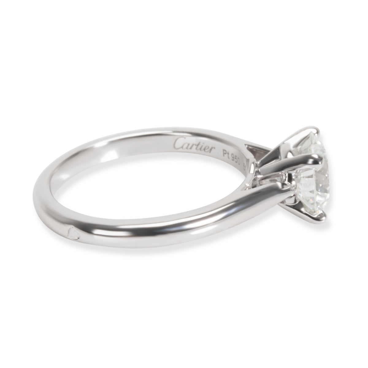 Cartier Solitaire 1895 Diamond Engagement Ring in  Platinum G VVS2 1.31 CTW