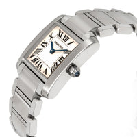Cartier Tank Francaise W51008Q3 Women's Watch in  Stainless Steel