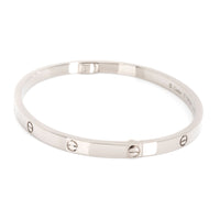 Cartier Small Love Bangle in 18K White Gold Size 17