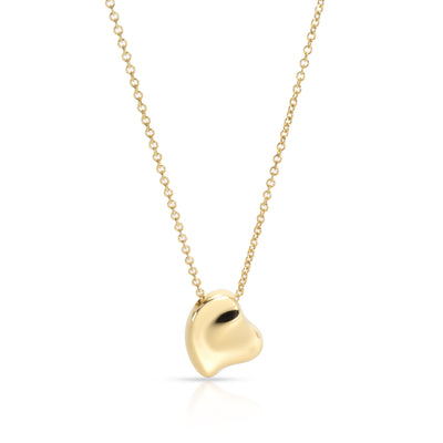 Tiffany Elsa Peretti Full Heart Pendant in 18KT Yellow Gold