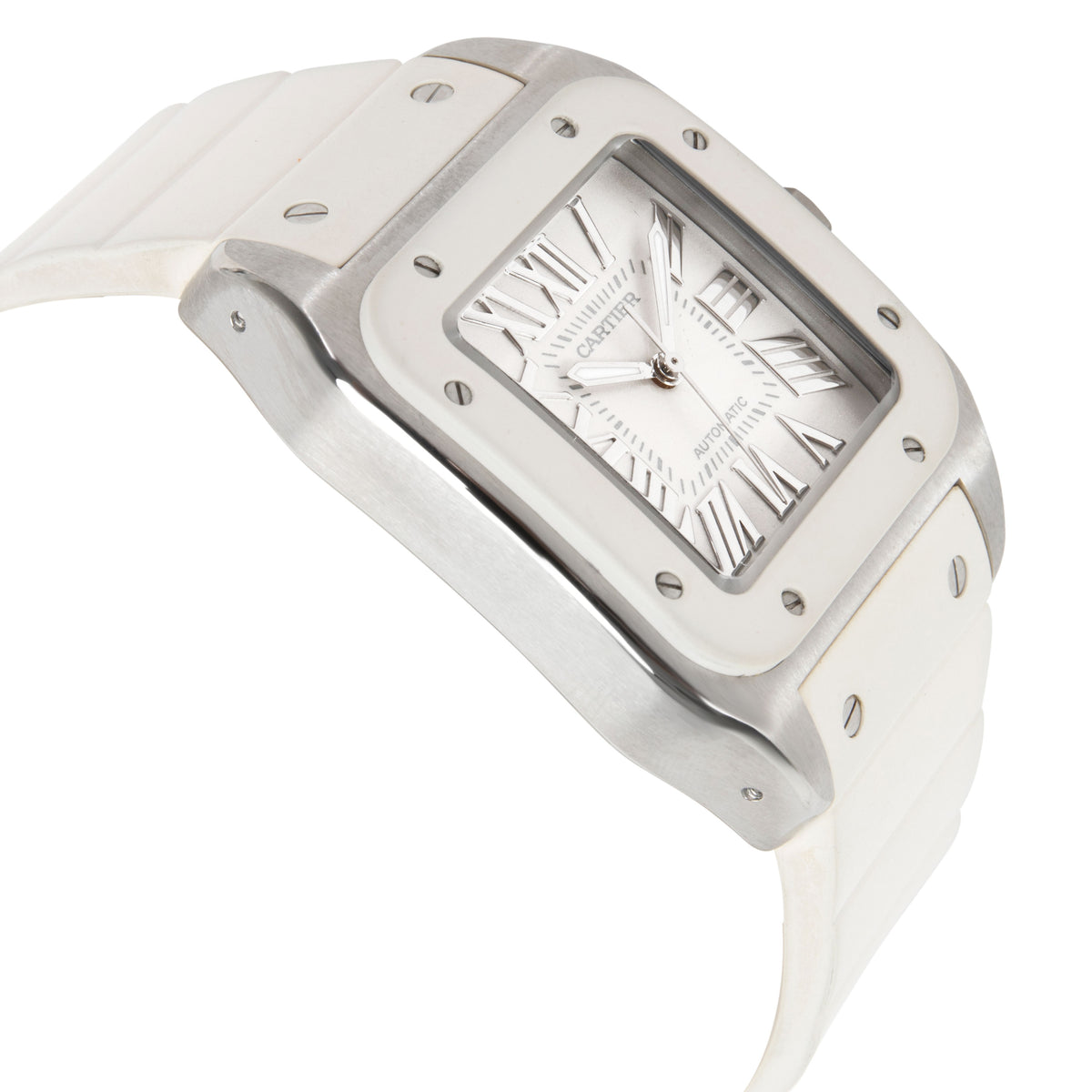 Cartier Santos 100 W20122U2 Unisex Watch in  Stainless Steel