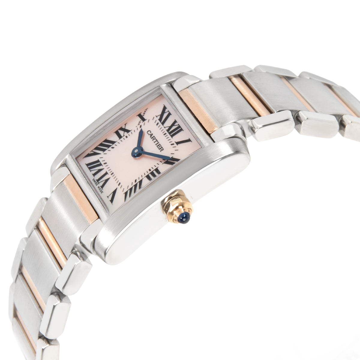 Cartier Tank Francaise W51027Q4 Women's Watch in 18kt Stainless Steel/Rose Gold