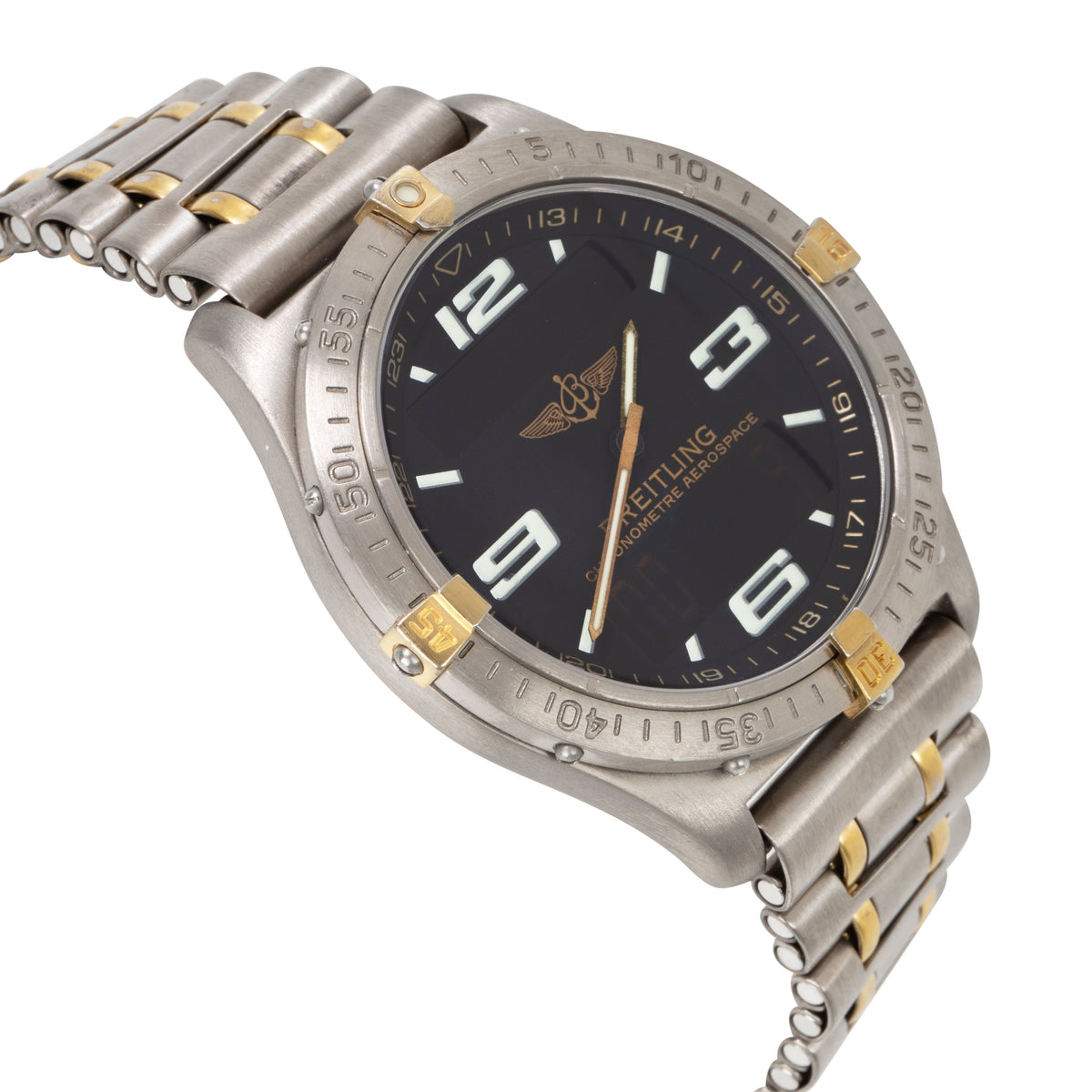Breitling Aerospace F75362 Men's Watch in 18kt Titanium/Yellow Gold