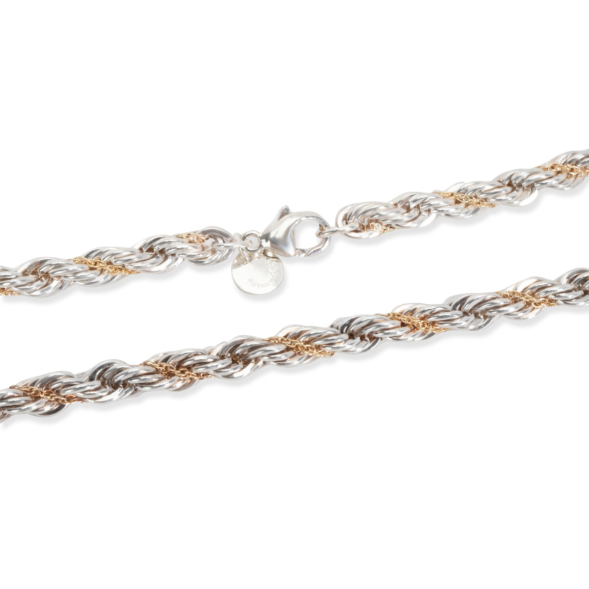 Tiffany & Co. Necklace Twisted Rope Necklace in 18K Yellow Gold & Silver