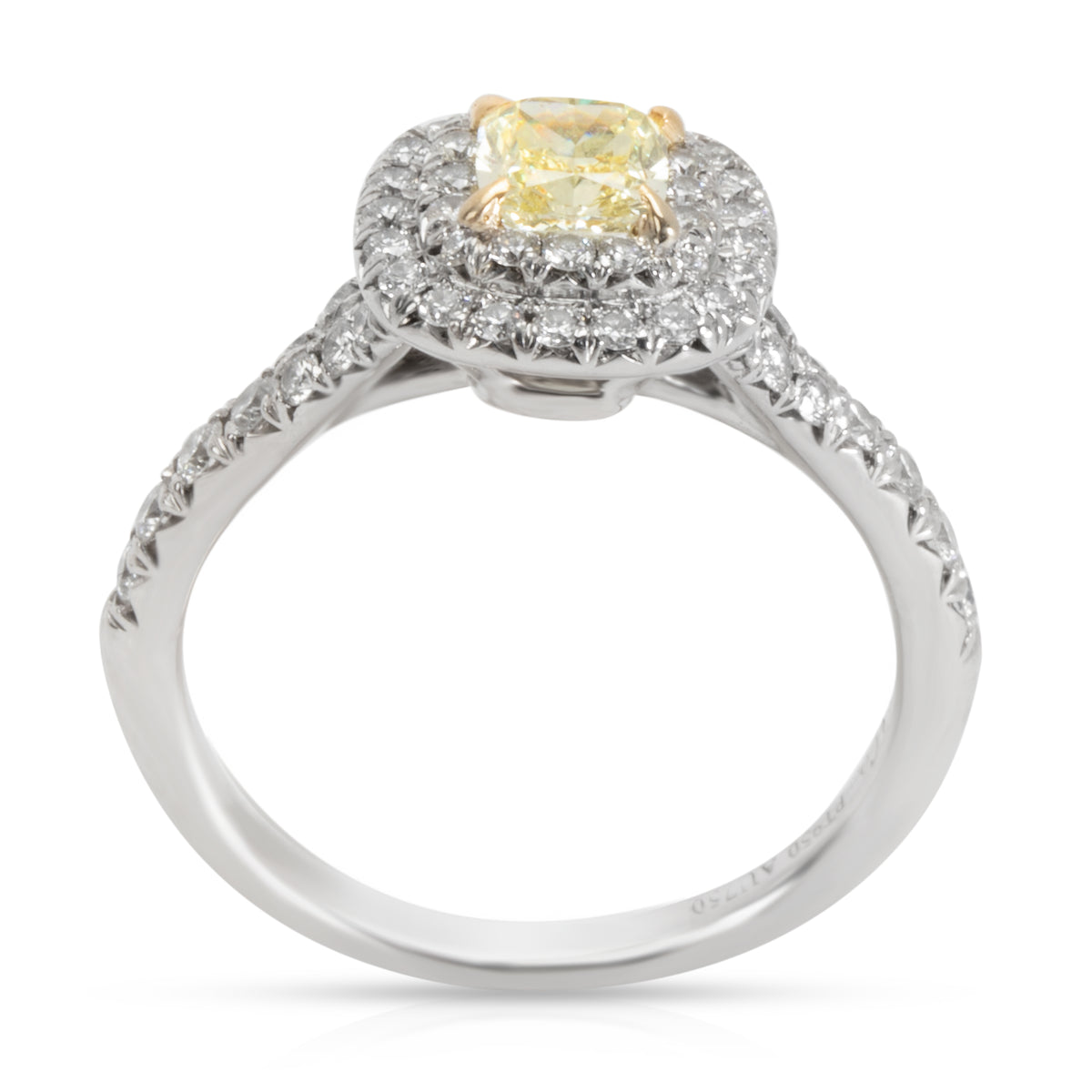 Tiffany & Co. Soleste Diamond Fancy Yellow Engagement Ring in Platinum