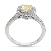 Tiffany & Co. Soleste Diamond Fancy Yellow Engagement Ring in Platinum