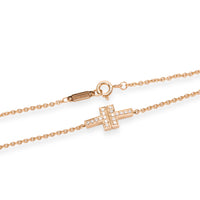 Tiffany & Co. T Two Double Chain Diamond Bracelet in 18K Rose Gold