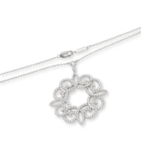 Tiffany & Co. Enchant Diamond Scroll Necklace in Platinum 0.98 CTW