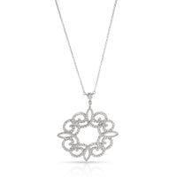 Tiffany & Co. Enchant Diamond Scroll Necklace in Platinum 0.98 CTW